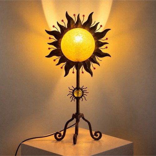 Lampe table métal - lampe, motif
