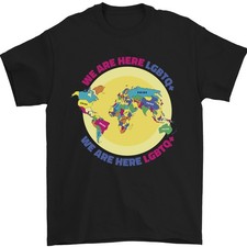 We Are Here Lgbt T-Shirt 100%