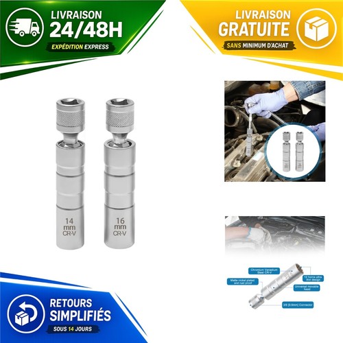 Clé bougie pièces 14mm - clé, à