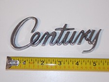 Vtg 75 76 77 Buick Century Car Vehicle Script Emblem Badge Logo