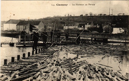 Old postcard clamecy les - clamecy,