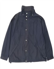 SERGIO TACCHINI Mens Windbreaker Jacket UK 44 2XL Navy Blue Polyester AA15