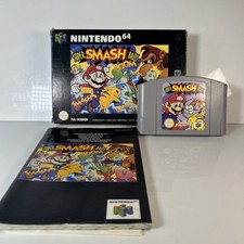 Super Smash Bros N64 Nintendo 64 1999 Avec Boîte Et Manuel & Insérer