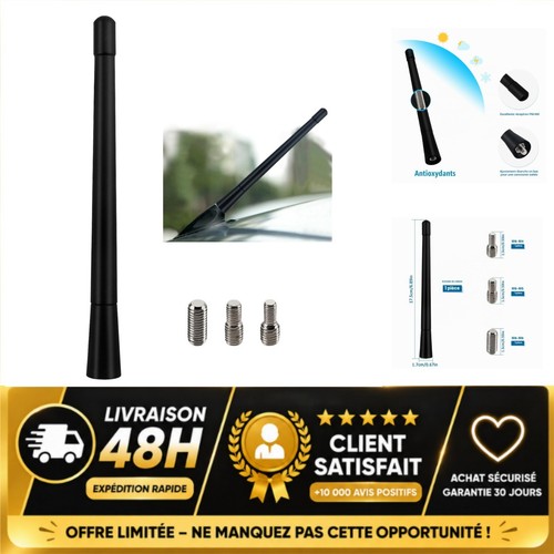 Antenne voiture courte 5cm - voiture, 17.5cm