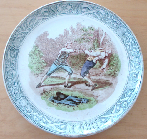 Assiette decorative duel sous - assiette,