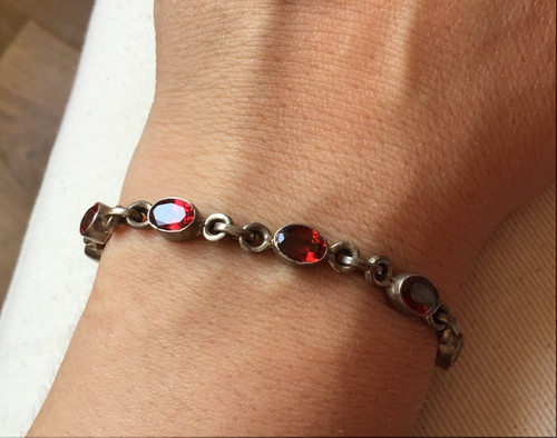 Bracelet ancien argent massif - ancien,