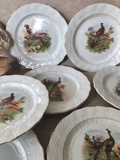 6 anciennes assiettes dessert MOULIN DES LOUPS & HAMAGE terre de fer