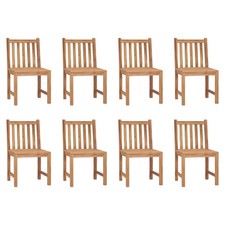 Lot de 4 Chaises de Jardin Sièges Patio Terrasse Bois de Teck Solide vidaXL