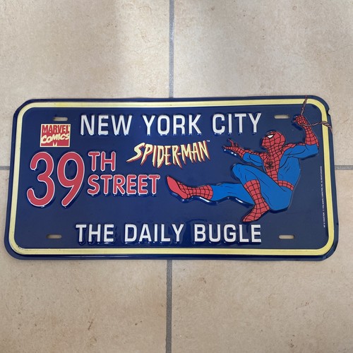 Plaque métalique spider man - plaque, spider-man
