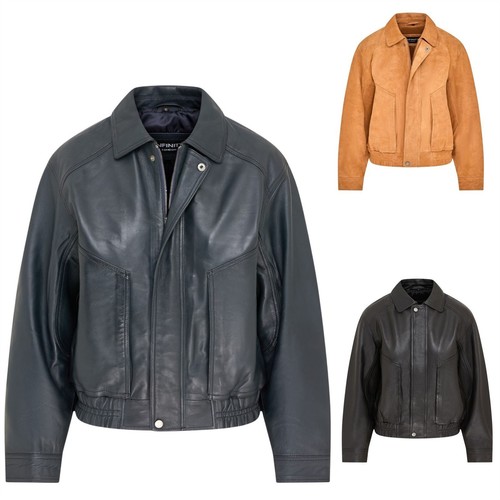 Veste bomber cuir mouton - veste, en