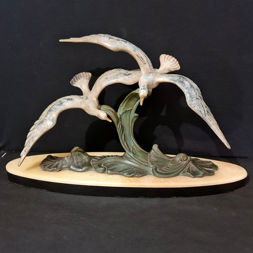 Sculpture régule bronze - ou,