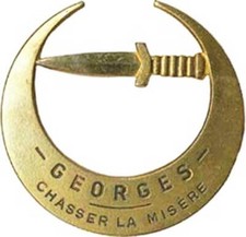 Commando GEORGES, Chasser la Misère, attache PIN’S, Drago Paris