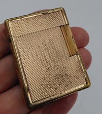 Vintage S.T. Dupont Paris Lighter - Gold Tone - Made in France