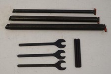 NOS 3pc Edestaal Unimat Insert Boring Bar Set 1/4", 3/8", 7/16" Dia w/ Wrenches
