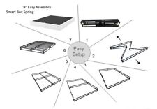 NEW MAINSTAYS 9 Inch Metal Smart Box Spring with Quick Assembly KING SIZE.