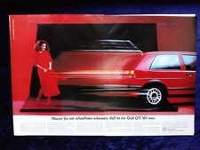 VW Golf 2 GTI 16V, original advertisement from 1987.....Golf GTI 16V