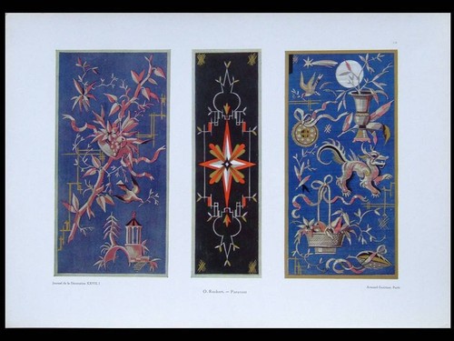 Paravent art deco - paravent, -1925-