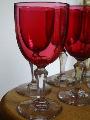 Anciens verres vin cristal - verres,