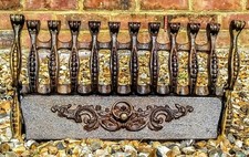 CHEMINÉE DE GRILLE AVANT VINTAGE ORIGINALE COUPE FEU 9" x15,5" amortisseur côté feu 