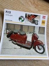 Puch scooter 125 RL export carte collection moto Atlas Autriche