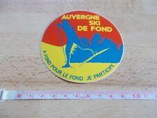 AUVERGNE CROSS-COUNTRY SKI sticker