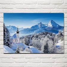 toile tableaux  Hiver forêt bois neige nature paysage   50X75 cm  
