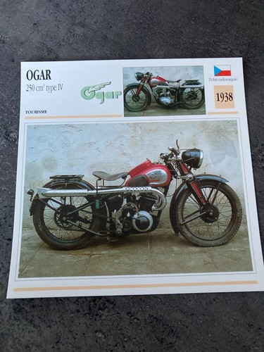 Carte fiche moto - fiche, collection