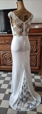 robe de mariée Simple Classique Taille S Mesures Sur Les Photos En Coton  Neuve