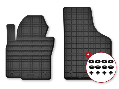 Tapis avant caoutchouc - , bac
