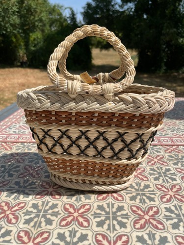 Ancien petit panier osier - petit,