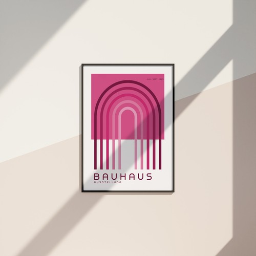 Poster bauhaus vintage réf - vintage,