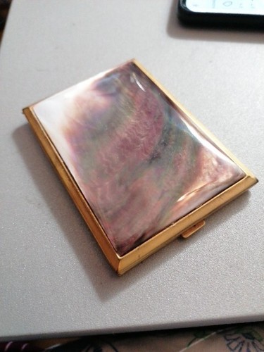Porte cigarettes nacre et - ,