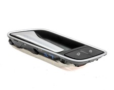 13-20 AUDI A3 S3 8V FRONT LEFT DRIVER INTERIOR DOOR HANDLE (BLACK/SILVER)