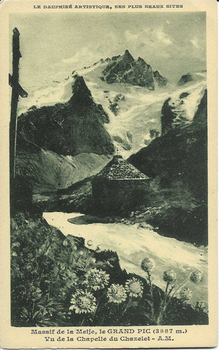Cpa massif meije le - la,