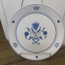 Mid Century Vintage Noritake Progression Blue Haven Dinner Plate 8 Piece