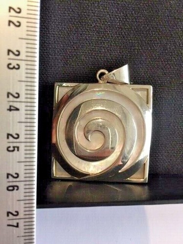 Pendentif nacre blanc - nacre,