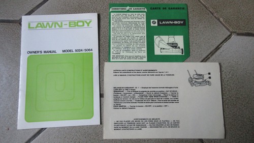 Notice tondeuse lawn boy - tondeuse,