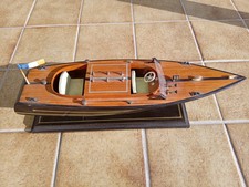 BOAT MODEL 50x13x12cm WOODEN