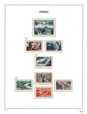 FRANCE EXCEPTIONAL AIR MAIL STAMPS COLLECTION 1947 - 1987 MNH COMPLETE !!