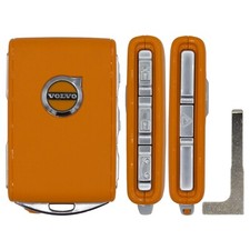 Original Orange Volvo S90 XC40 XC90 XC60 V60 Smart Key Fob Remote Uncut Blade