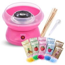 Machine à barbe à papa + 10 bâtonnets + 10 dosettes de sucre et cuillère dose...