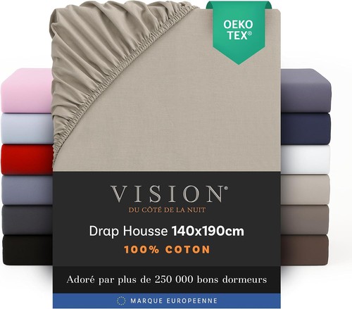Drap housse 90x200 coton - drap,