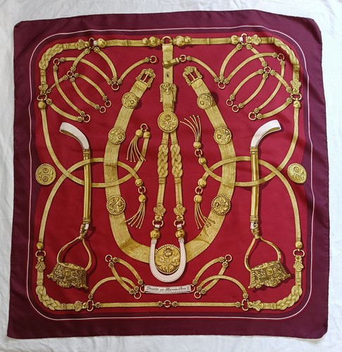 Foulard hermès gaucho soie - gaucho,