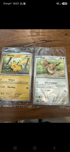 Carte pikachu evoli 151 - ,