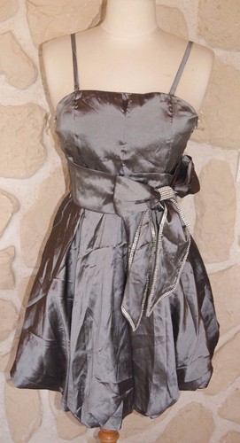 Robe soirée grise - robe,