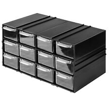 Boîte de rangement armoire en plastique 12 tiroirs transparents organisateurs
