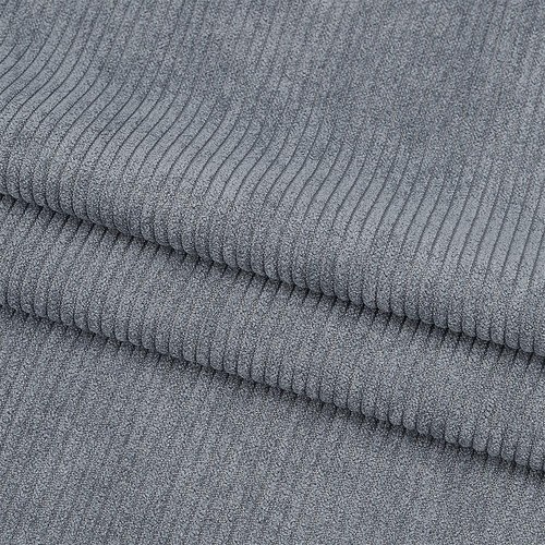 Tissu velours côtelé gris - velours,