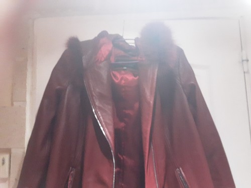 Manteau véritable cuir femme - cuir,