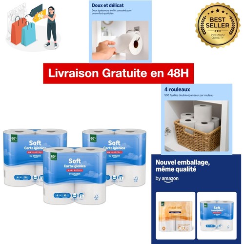 Papier toilette maxi - rouleau, 2