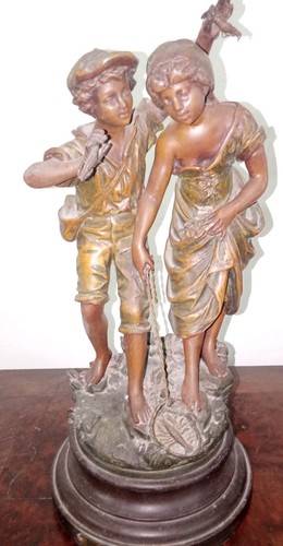 Superbe régule statue - , l'